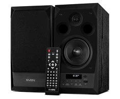 Kompiuterio kolonėlės Speakers SVEN MC-10, juodas (50W, FM, USB/Micro SD, Ekranas, RC, Bluetooth), SV-014018