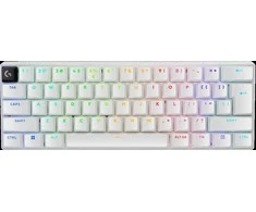 LOGITECH G PRO X 60 LIGHTSPEED Wireless Gaming Keyboard (Tactile) - Baltas - US INT'L - 2.4GHZ/BT - EMEA28-935 - TACTILE SWITCH