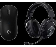 LOGITECH G PRO X Belaidės LIGHTSPEED Pelė žaidimams ir ausinės - Juodas - 2.4GHZ/BT - EMEA29-953