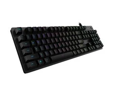 Mechaninė Žaidimų klaviatūra Logitech G512 Carbon, su RGB pašvietimu, išdėstymas: US tarptautinis, GX Red Linear