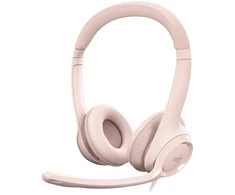 Ausinės  su laidu Logitech H390 USB, Rožinės