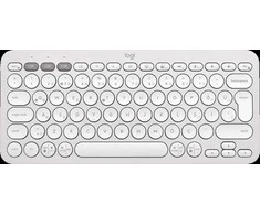 Belaidė klaviatūra Logitech PEBBLE KEYS 2 K380S, Baltos spalvos, Išdėstymas: Šiaurės šalių (Qwerty)