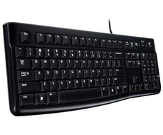 Klaviatūra LOGITECH MK120 su laidu Combo - Juodas - USB - NORDIC