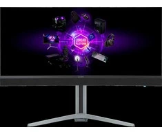 LORGAR 34MP1, UWQHD MiniLED Gaming Monitorius Pro, 34'' (3440*1440) VA curved monitorius, juodas/milky pilkas