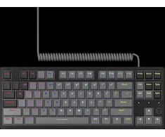 LORGAR Azar 514TKL, su laidu RGB mechaninė klaviatūra žaidimams, juodas, EN išdėstymas