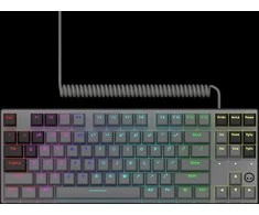 LORGAR Azar 514TKL, su laidu RGB mechaninė klaviatūra žaidimams, juodas, EN išdėstymas