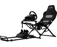 LORGAR FLEX RAF1, Sim Racing Cockpit Advanced, Foldable, 150x72x113 cm-playing, 38x72x126cm-folded, Juodas
