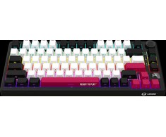 LORGAR KBP7075W, Wireless 75% Mechanical Gaming Keyboard Pro, Juodas/red, EN layout