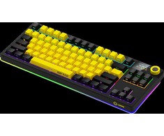 LORGAR KBP70TKLW, Wireless TKL Mechaninė klaviatūra žaidimams Pro, Juodas/geltona, EN išdėstymas