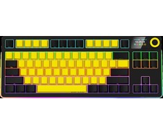 LORGAR KBP70TKLW, Wireless TKL Mechaninė klaviatūra žaidimams Pro, Juodas/geltona, EN išdėstymas