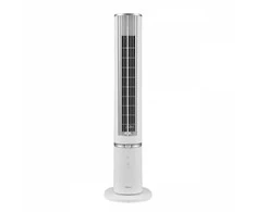 Ventiliatorius Midea Aroma Tower fan, 45W, Fully Detachable for Easy Cleaning, Built-in Essential Oil Diffuser, Air flow: 38.3 m3/min, 2 Wind modes - Normal/Sleeping, 4 speed settings, 7h timer, Multi-angle Remote control, Oscillation 70, baltos spalvos, 1032x275x275