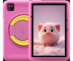 Planšetė „Blackview Tab A6 Kids“, planšetinis kompiuteris, 10,1 colio, 800*1280 HD+ IPS, A523 aštuonių branduolių 1,8 GHz procesorius, 4 GB + 128 GB, 5100 mAh; WiFi, 5 MP priekinė / 8 MP galinė kamera, „Android 14“, rožinė spalva