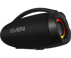 Portable speaker SVEN PS-375, juodas, power output 30+2x15W (RMS), TWS, Bluetooth, USB, lithium battery