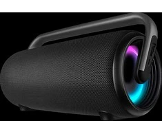 Portable speaker SVEN PS-395, juodas, power output 80W (RMS), TWS, Bluetooth, RGB backlight, Atsparus vandeniui (IPx5), USB, Baterija life – iki 20 hours