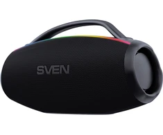 2.1 Nešiojama kolonėlė SVEN PS-399, juodas, power output 50+2x25W (RMS), Auracast, Atsparus vandeniui (IPx5), TWS, Bluetooth, USB, lithium battery