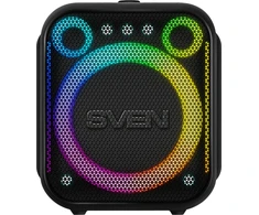 Portable speaker SVEN PS-880, juodas, power output 110W (RMS), TWS, Bluetooth, FM, USB, Micro SD, LED-display, lithium battery