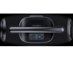 Portable speaker SVEN PS-990, juodas, power output 180W (RMS), TWS, Bluetooth, RGB backlight, Atsparus vandeniui (IPx7), USB, Lithium battery, Baterija life – iki 16 hours