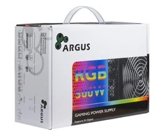 Maitinimo šaltinis INTER-TECH Argus RGB, 80PLUS Bronze, 500W, mažmeninė prekyba, 1x140 ventiliatorius, 1x20+4Pin, 4+4Pin, 1xPCI-e 6+2Pin, 4x4Pin (Molex), 4xSATA, 1xFDD, rev.