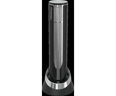 Prestigio Maggiore, smart wine opener, 100% automatic, opens iki 70 bottles without recharging, foil cutter included, premium design, 480mAh battery, Dimensions D 48*H228mm, juodas + sidabrinis color.