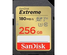 Atminties kortelė SanDisk Extreme SDXC 256 GB 180/130 MB/s UHS-I U3