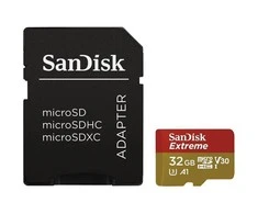 Atminties kortelės SanDisk Extreme Micro SDHC 32GB, 2 vnt., su adapteriu