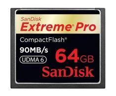 Atminties kortelė SanDisk Extreme Pro CF 160MB/s 64GB VPG 65, UDMA 7; EAN: 619659102463