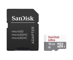 Atminties kortelė SANDISK 16 GB „Ultra Android Micro SDHC“ 80 MB/s, 10 klasė