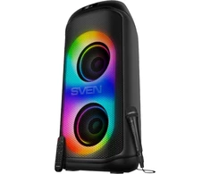 Speaker SVEN PS-1050, juodas (200W, TWS, Bluetooth, FM, USB, Micro SD, LED-display, 7200mAh)