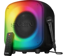 Speaker SVEN PS-555, juodas, power output 65 W (RMS), TWS, Bluetooth, USB, Micro SD, RC, lithium battery