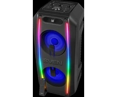 Garsiakalbis SVEN PS-740, juodas (100W, TWS, Bluetooth, FM, USB, Micro SD, LED ekranas, 4400mA*h)