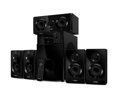 Kompiuterio kolonėlės Speakers SVEN HT-210, juodas (125W, Bluetooth, Optical, Coaxial, FM, USB/SD, Ekranas, RC unit), SV-014124