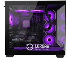 Stacionarus kompiuteris LORGAR ADVANCED A201 - AMD 7500F 6C/12T, 240 AIO, NVIDIA RTX 5060Ti 16GB, 32GB@6400mhz, 1TB SSD NVME, 750W PSU, Juodas, 3Y