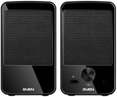 SVEN 312 maitinamas iš USB (2x2W); Priekinis maitinimo mygtukas ir garsumo reguliatorius