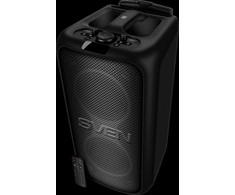 Portable speaker SVEN PS-1000, juodas, power output 2x80W (RMS), TWS, Bluetooth, FM, USB, LED-display, lithium battery