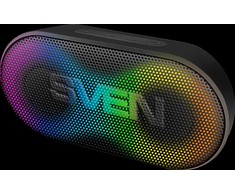 Portable speaker SVEN PS-99, juodas, power output 10 W (RMS), TWS, Bluetooth, lithium battery
