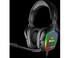 Sven Žaidimų ausinės su mikrofonu AP-U750MV, juodas (USB, RGB)