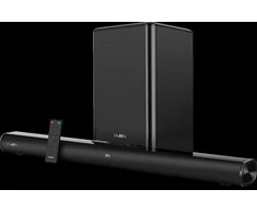 Kompiuterio kolonėlės Sven garso juosta SB-2200D, juoda (300 W, „DolbyDigital“, „Bluetooth“, HDMI, nuotolinio valdymo pultas, optinis, USB, ekranas, belaidis žemųjų dažnių garsiakalbis)