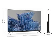 Televizorius Kivi 32H750NB, 32', HD, Google Android TV, 1366x768, 60 Hz, Sound by JVC, 2x8W, 33 kWh/1000h , BT5, juodas