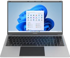 Nešiojamas kompiuteris THOMSON laptop Neo N15, 15,6-inch, Intel Celeron N4020/1920x1080 FHD TN, 8GB RAM DDR4, 256Gb SSD, Wifi AC, BT, 1MP Webcam, TypeC data, 8000 mAh 7.6V, Windows 11S, Keyboard QWERTY US, Sidabrinis