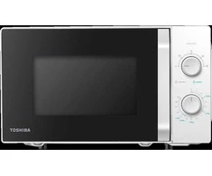 Toshiba Sda Mikrobangų krosnelė orkaitė, tūris 20L, mechaninis valdymas, 800W, 5 galios lygiai, LED apšvietimas, atitirpinimas, virimo pabaigos signalas, spalva: Baltas