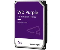 Western Digital HDD Video Surveillance WD Violetinė 6TB CMR, 3.5'', 256MB, SATA 6Gbps, TBW: 180