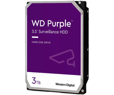 Western Digital HDD Video Surveillance WD Violetinė 3TB CMR, 3.5'', 256MB, SATA 6Gbps, TBW: 180