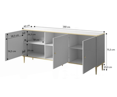 Halmar Komoda GLAMOUR
