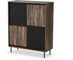 Halmar Komoda SWING KM-2 Spalva orzechowy/juoda