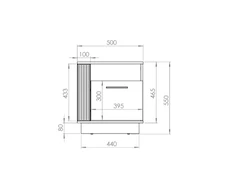 Ml Meble Naktinė spintelė URSO 09