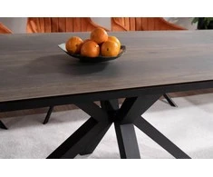 Signal Meble Valgomojo komplektas - Stalas COLUMBUS CERAMIC + Kėdės AZALIA VELVET