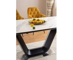 Signal Meble Valgomojo komplektas - Stalas ARMANI CERAMIC + Kėdės CHERRY VELVET