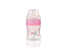 Baby Ono BabyOno dieglių nesukeliantis plataus kaklelio buteliukas 120 ml nuo 0 mėn rožinis 402/02