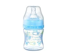 Baby Ono BabyOno dieglių nesukeliantis plataus kaklelio buteliukas 120 ml nuo 0 mėn mėlynas 402/03