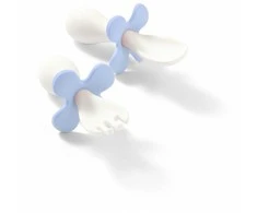 Baby Ono BabyOno ergonomiški šaukštelis šakutė 12 mėn mėlynas 969/05